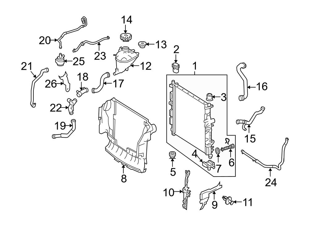 Genuine Mercedes-Benz 2515060018 - Engine Coolant Pipe
