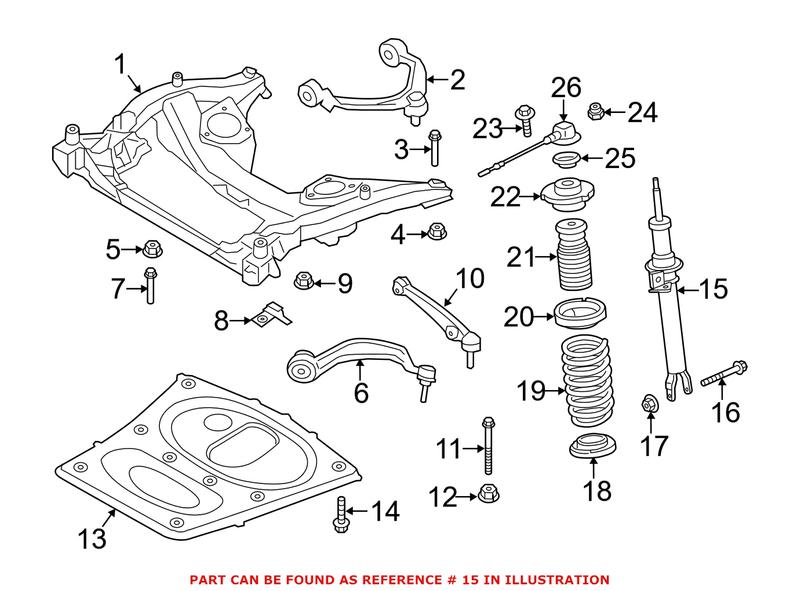 Genuine BMW 31312284665 - Suspension Strut (Front Left)
