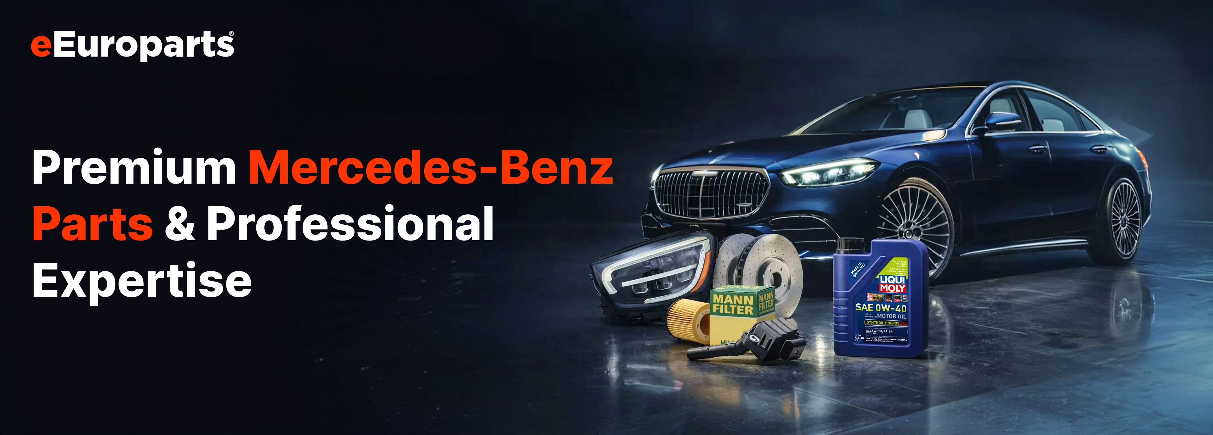 Mercedes parts banner