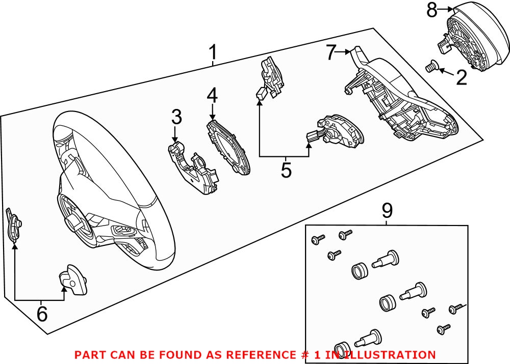 Genuine Mercedes-Benz 00046058049E38 - Steering Wheel