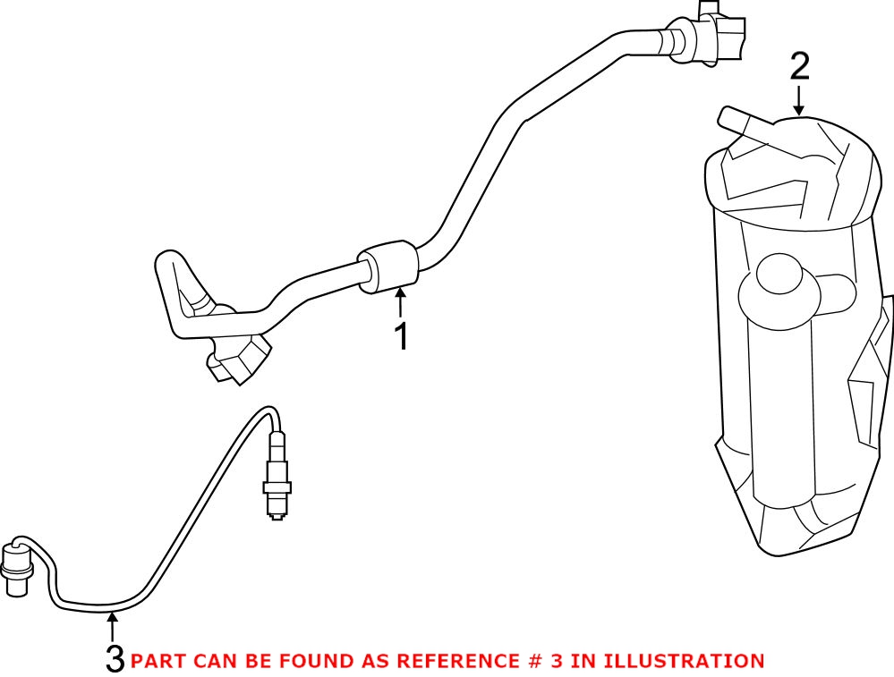 Genuine Mercedes-Benz 0005427611 - Oxygen Sensor (Rear)