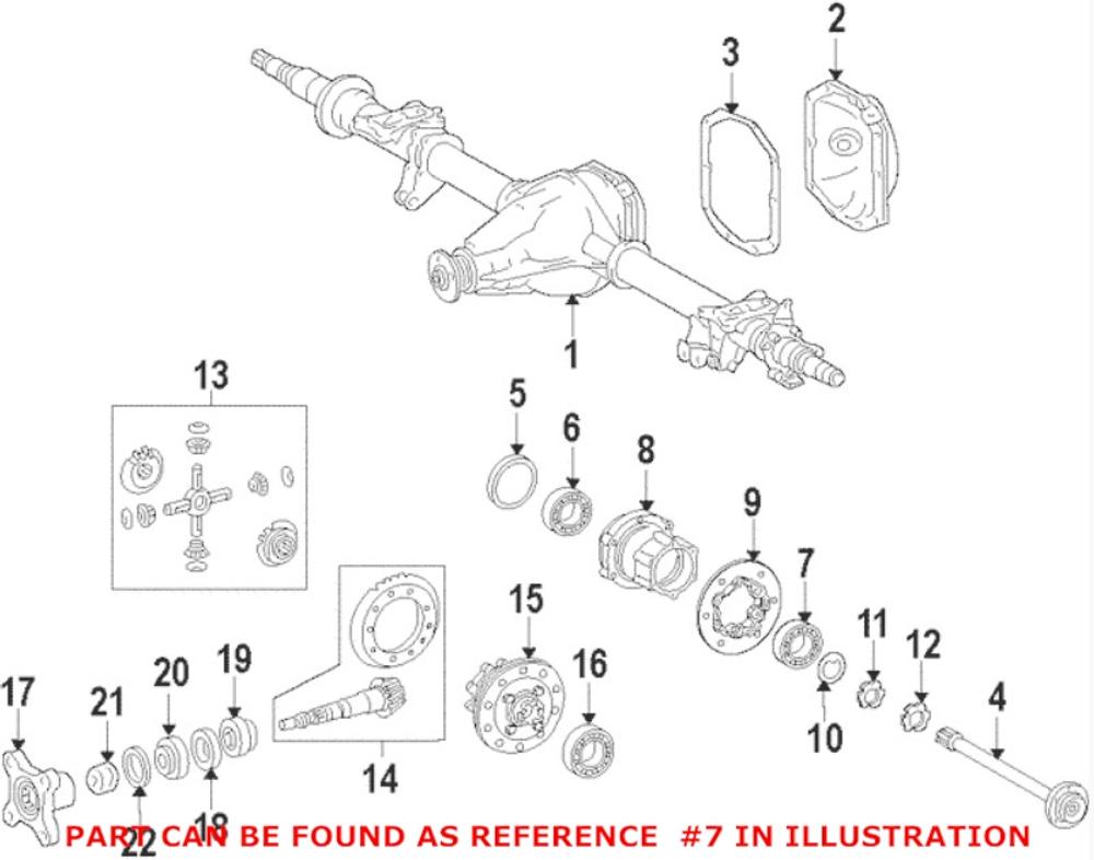 Genuine Mercedes-Benz 0029816605 - Wheel Bearing (Rear Outer)