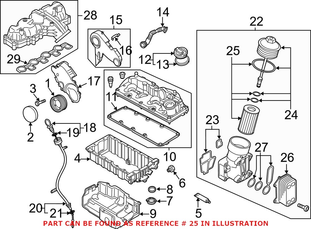 Genuine VW/Audi 03L115562 - Engine Oil Filter Element