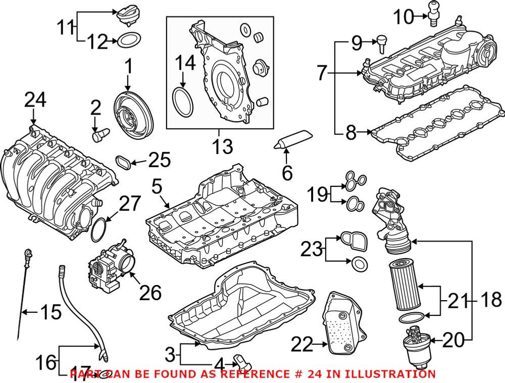 URO Parts 07K133201M - Engine Intake Manifold