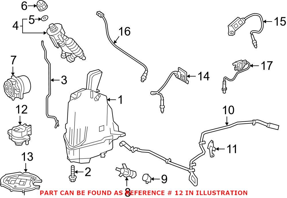 Genuine Mercedes-Benz 0999057900 - Diesel Exhaust Fluid (DEF) Pressure Sensor