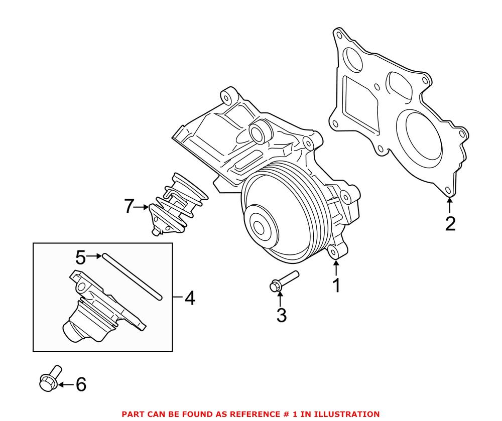 Genuine BMW 11518516204 - Engine Water Pump