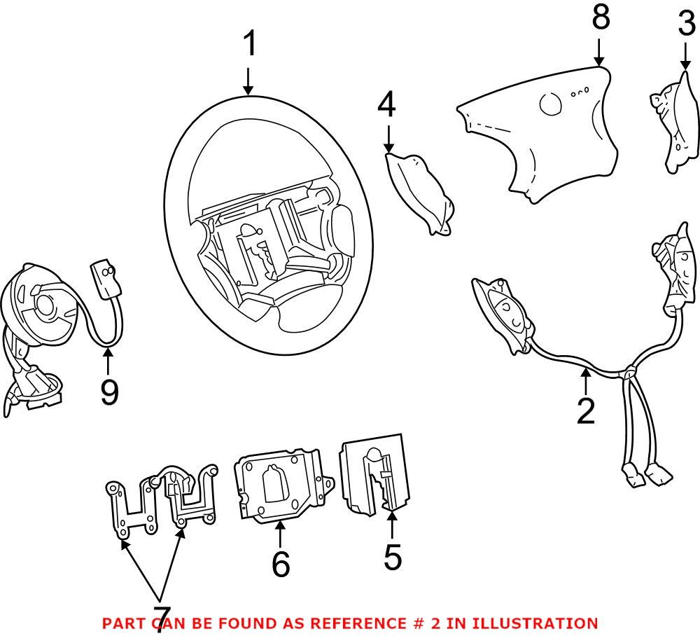Genuine Saab 12758032 - Steering Wheel Radio Controls