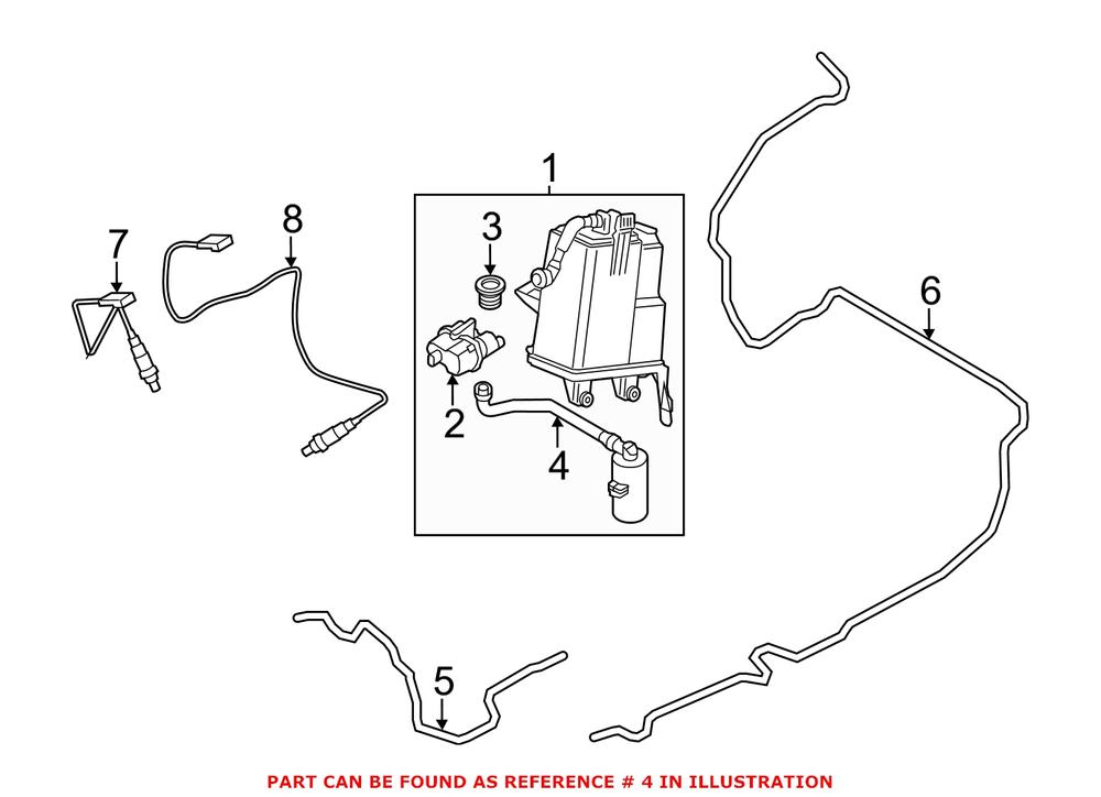 Genuine BMW 16137158628 - Evaporative Emissions System Leak Detection Pump Filter