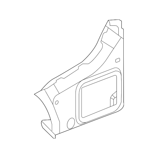 Genuine Mercedes-Benz 1676306403 - Quarter Panel Extension (Rear Right)
