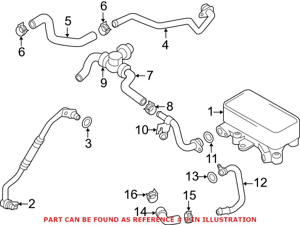 URO Parts 1J0819809 - HVAC Heater Control Valve
