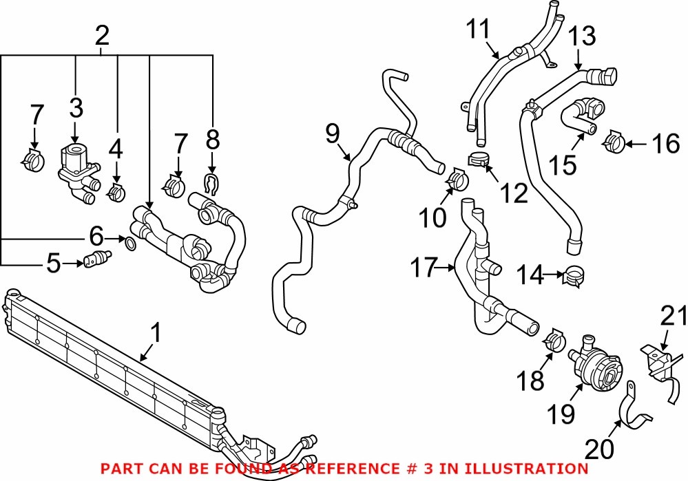 Genuine VW/Audi 1T0820036D - HVAC Heater Control Valve Solenoid