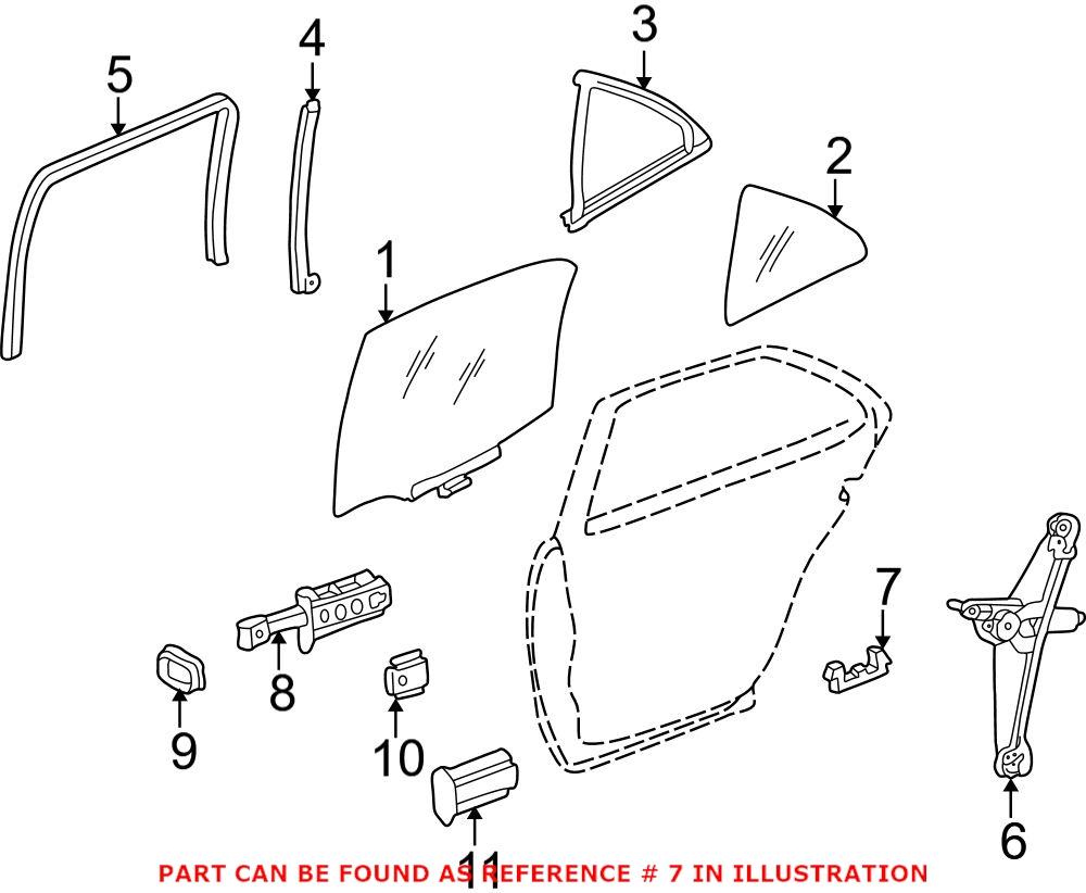 Genuine Mercedes-Benz 2017350085 - Door Latch Assembly (Rear)