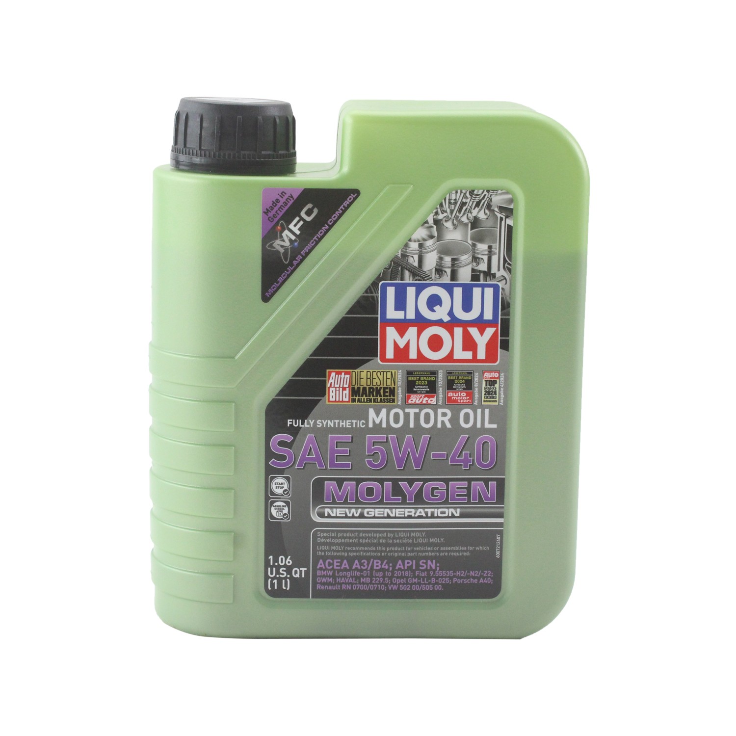 Liqui Moly 20230 Engine Motor Oil - Molygen New Generation 5W-40 (1 L)