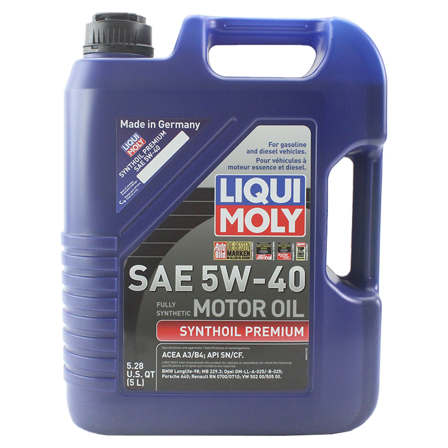Liqui Moly 2041 Engine Motor Oil - Synthoil Premium 5W-40 (5 L)