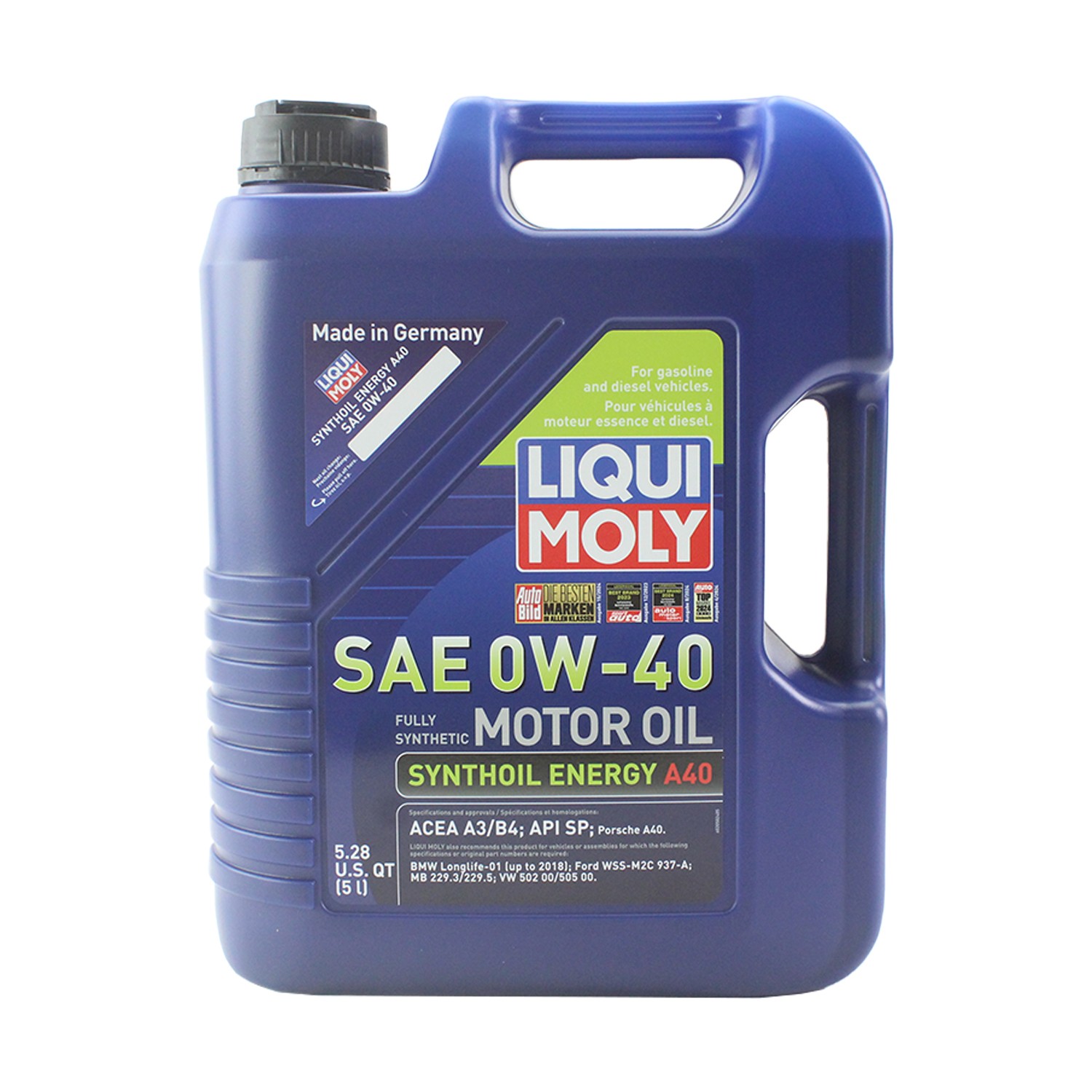 Liqui Moly 2050 Engine Motor Oil - Synthoil Energy A40 0W-40 (5 L)