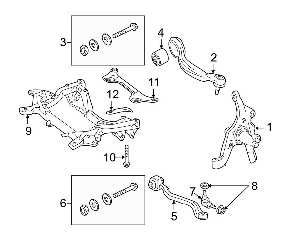Genuine Mercedes-Benz 2183321001 - Steering Knuckle (Front Right)