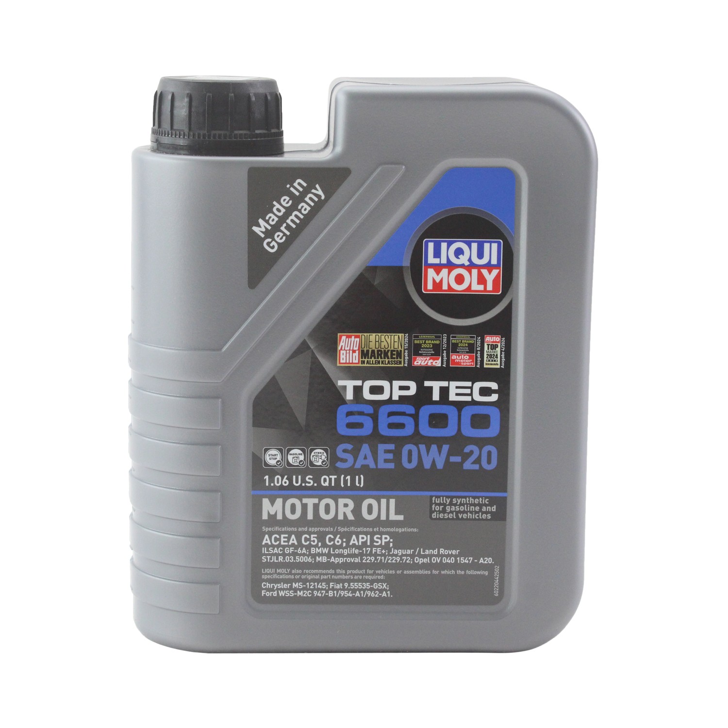 Liqui Moly 22044 Engine Motor Oil - Top Tec 6600 0W-20 (1 L)