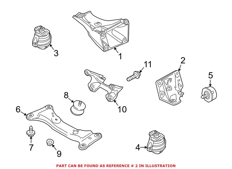 Genuine BMW 22116760317 - Engine Mount (Left)