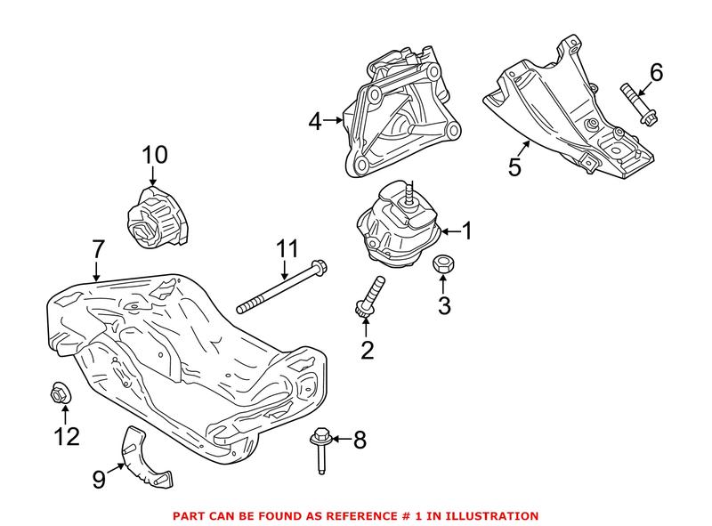 Genuine BMW 22116793642 - Engine Mount
