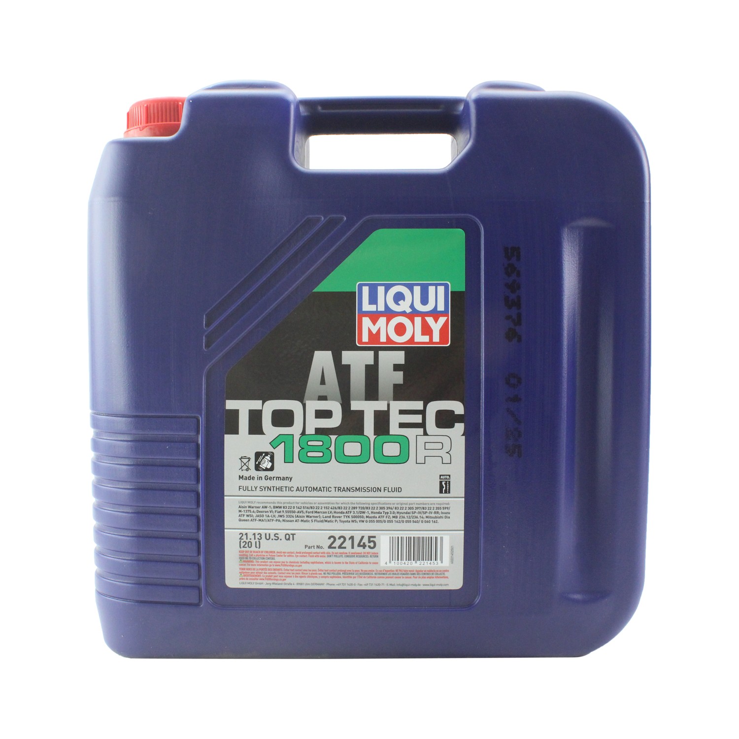 Liqui Moly 22145 Automatic Transmission Fluid - Top Tec ATF 1800 R (20 L)