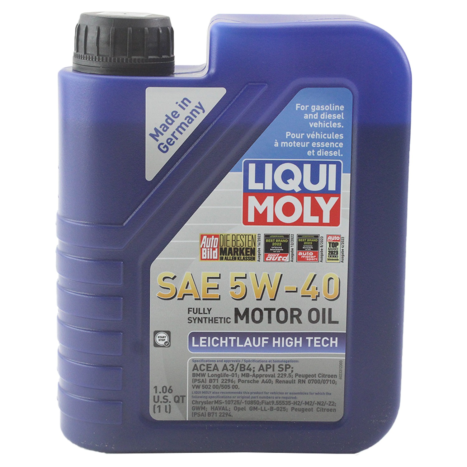 Liqui Moly 2331 Engine Motor Oil - Leichtlauf High Tech 5W-40 (1 L)