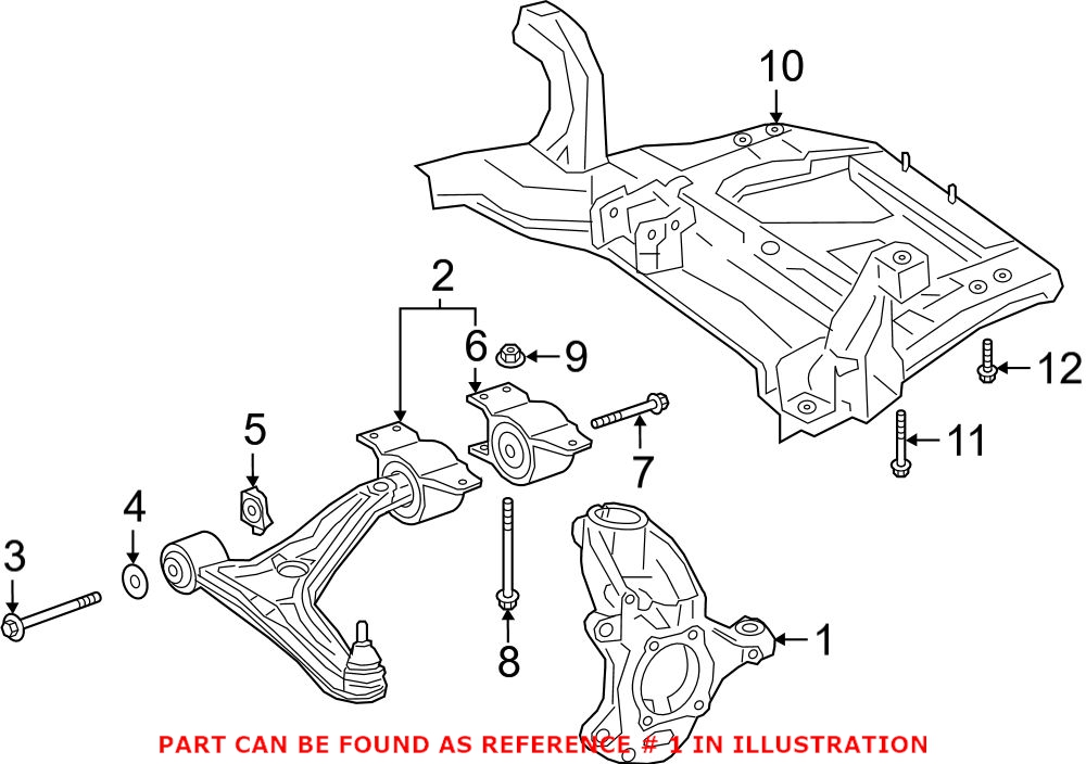 Genuine Mercedes-Benz 2473320800 - Steering Knuckle (Right)