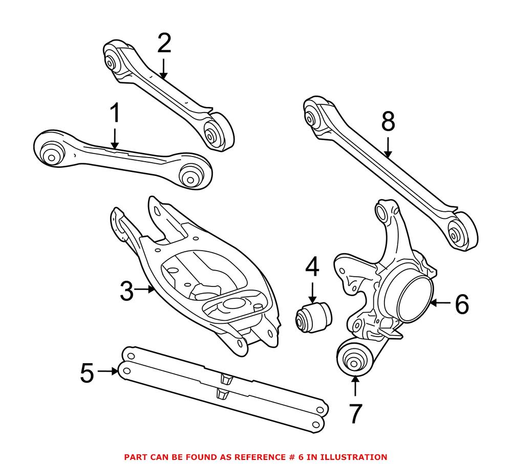 Genuine BMW 33302283542 - Suspension Knuckle (Rear Right)