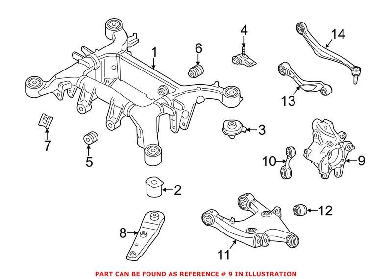 Genuine BMW 33306852893 - Suspension Knuckle (Rear Left)