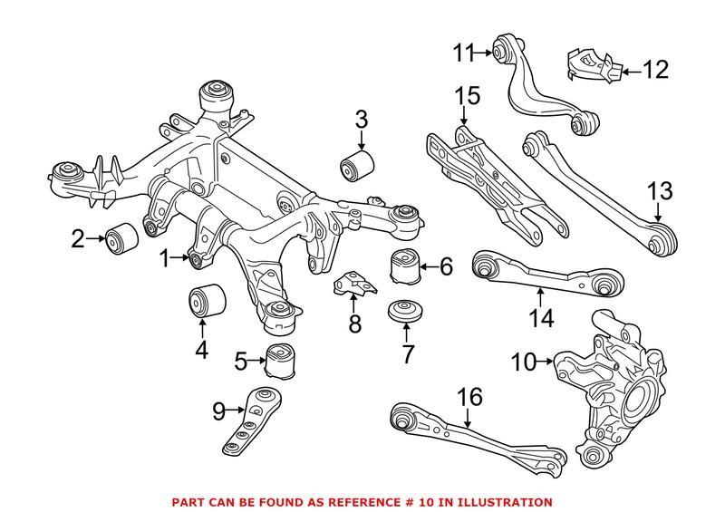 Genuine BMW 33306865662 - Suspension Knuckle (Rear Right)