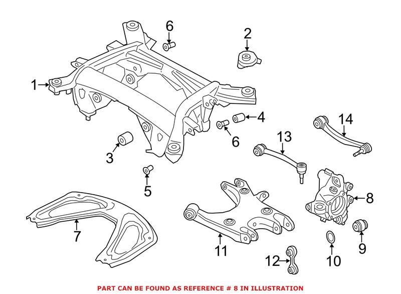 Genuine BMW 33322284146 - Suspension Knuckle (Rear Right)