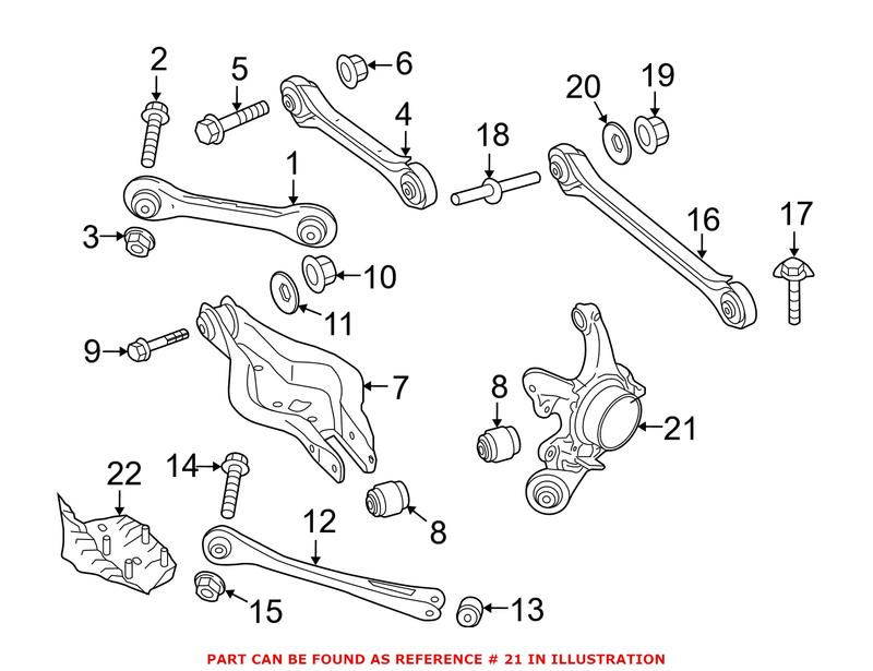 Genuine BMW 33326792521 - Suspension Knuckle (Rear Left)