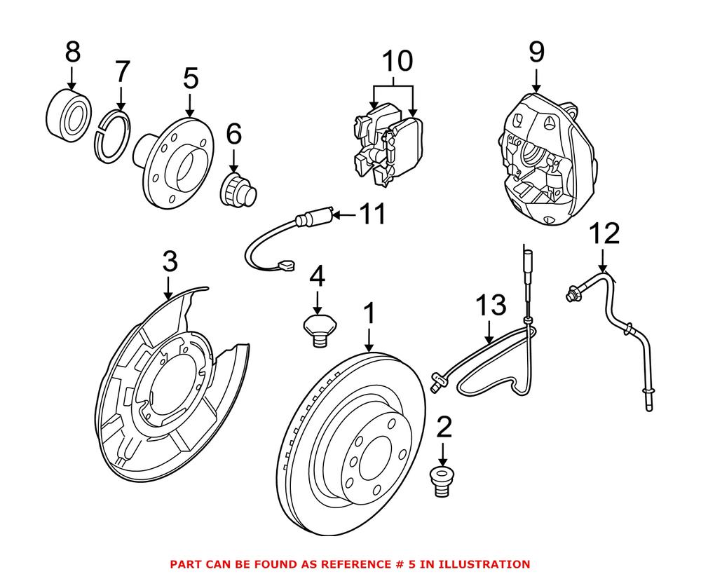 Genuine BMW 33416771082 - Wheel Hub (Rear)