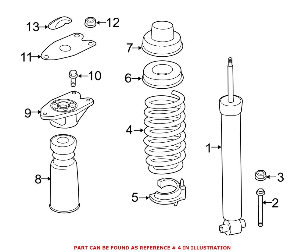 Genuine BMW 33536851931 - Coil Spring (Rear)