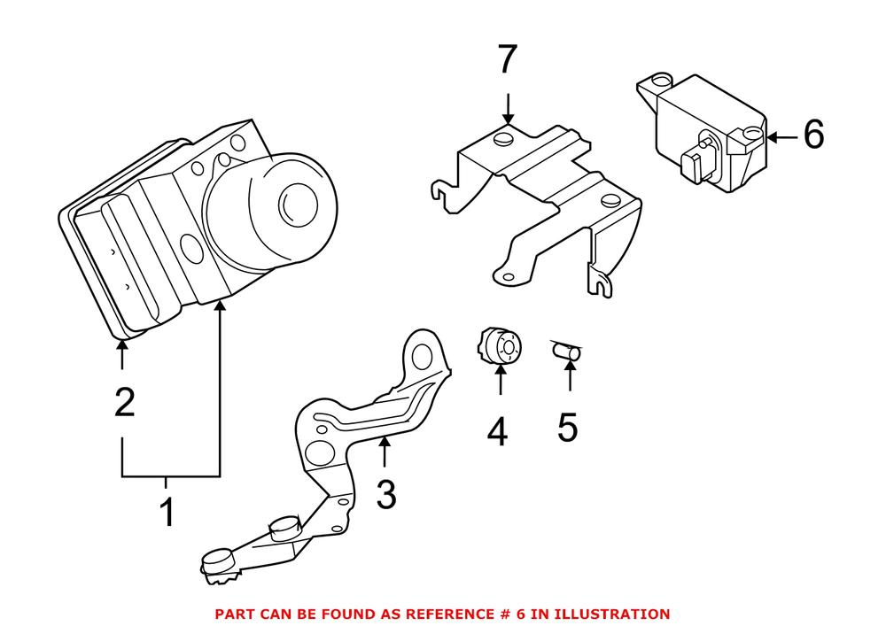 Genuine BMW 34526769174 - ABS Deceleration Sensor