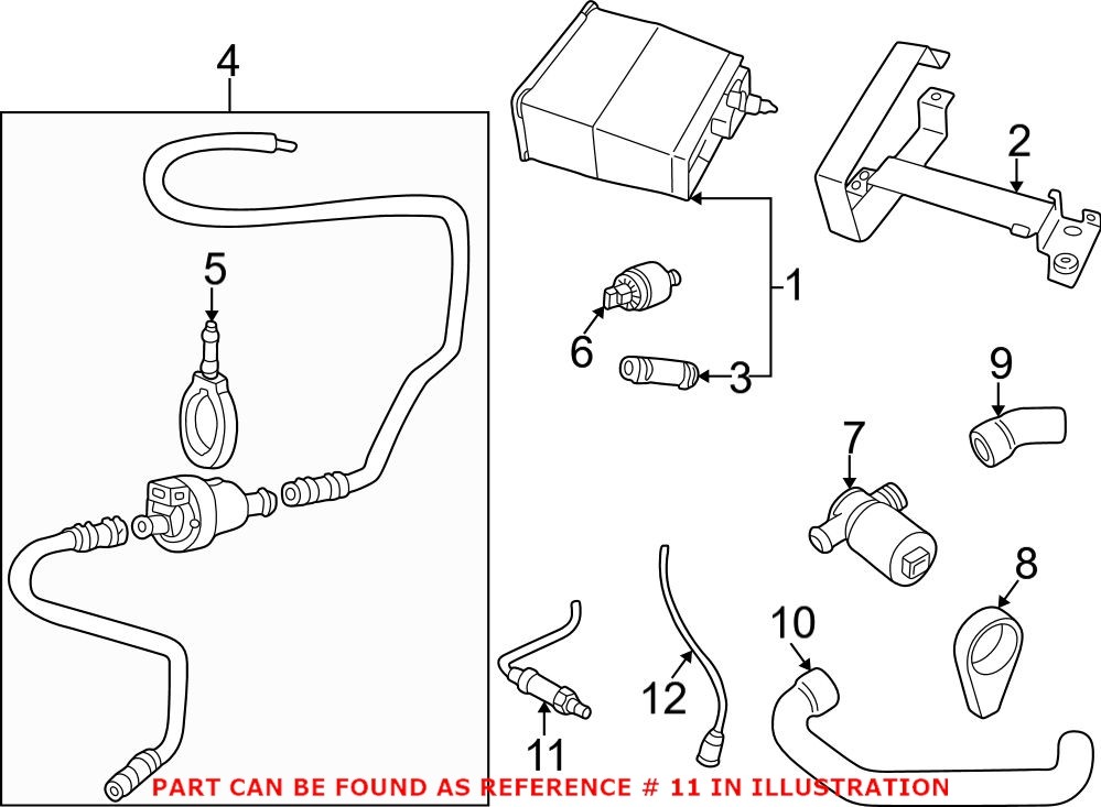 Genuine Saab 4570909 - Oxygen Sensor (Front)
