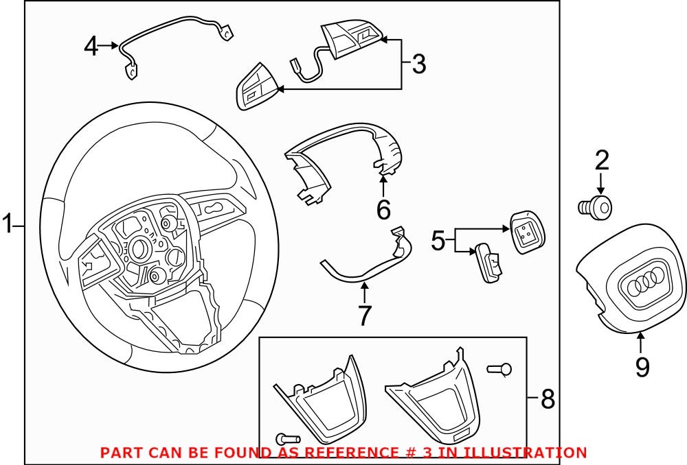 Genuine VW/Audi 4M8951523AXHA - Combination Switch
