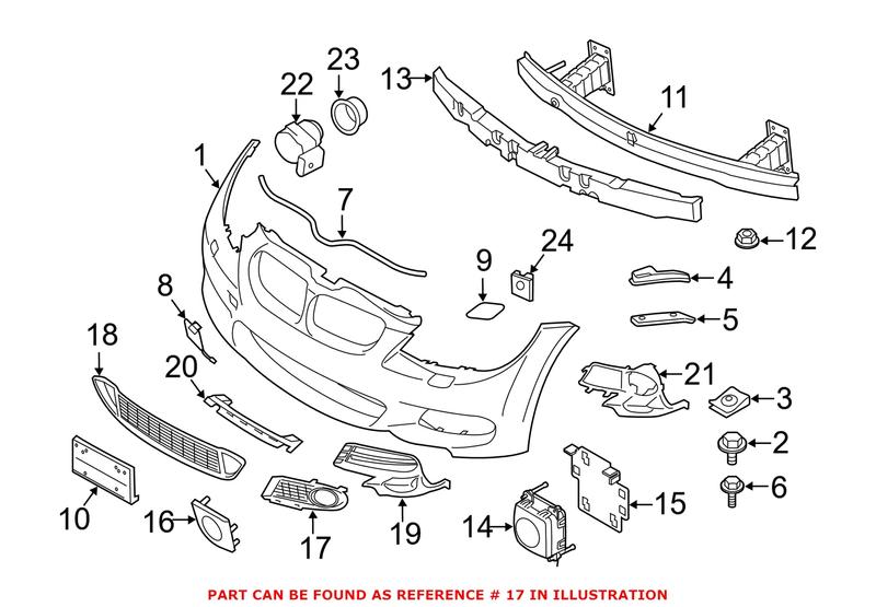 Genuine BMW 51118038936 - Fog Light Trim (Front Right)