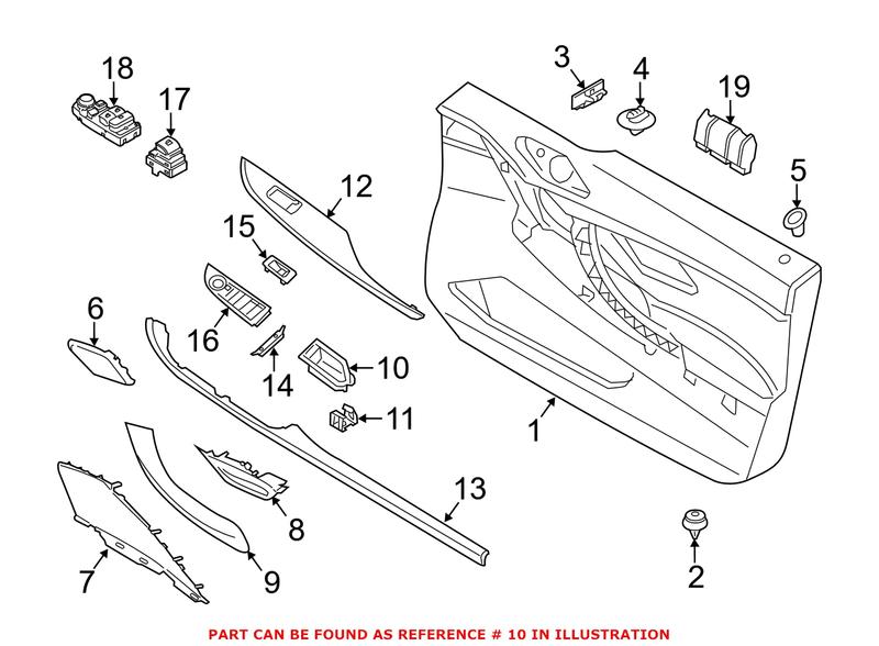 Genuine BMW 51417290293 - Interior Door Pull Handle