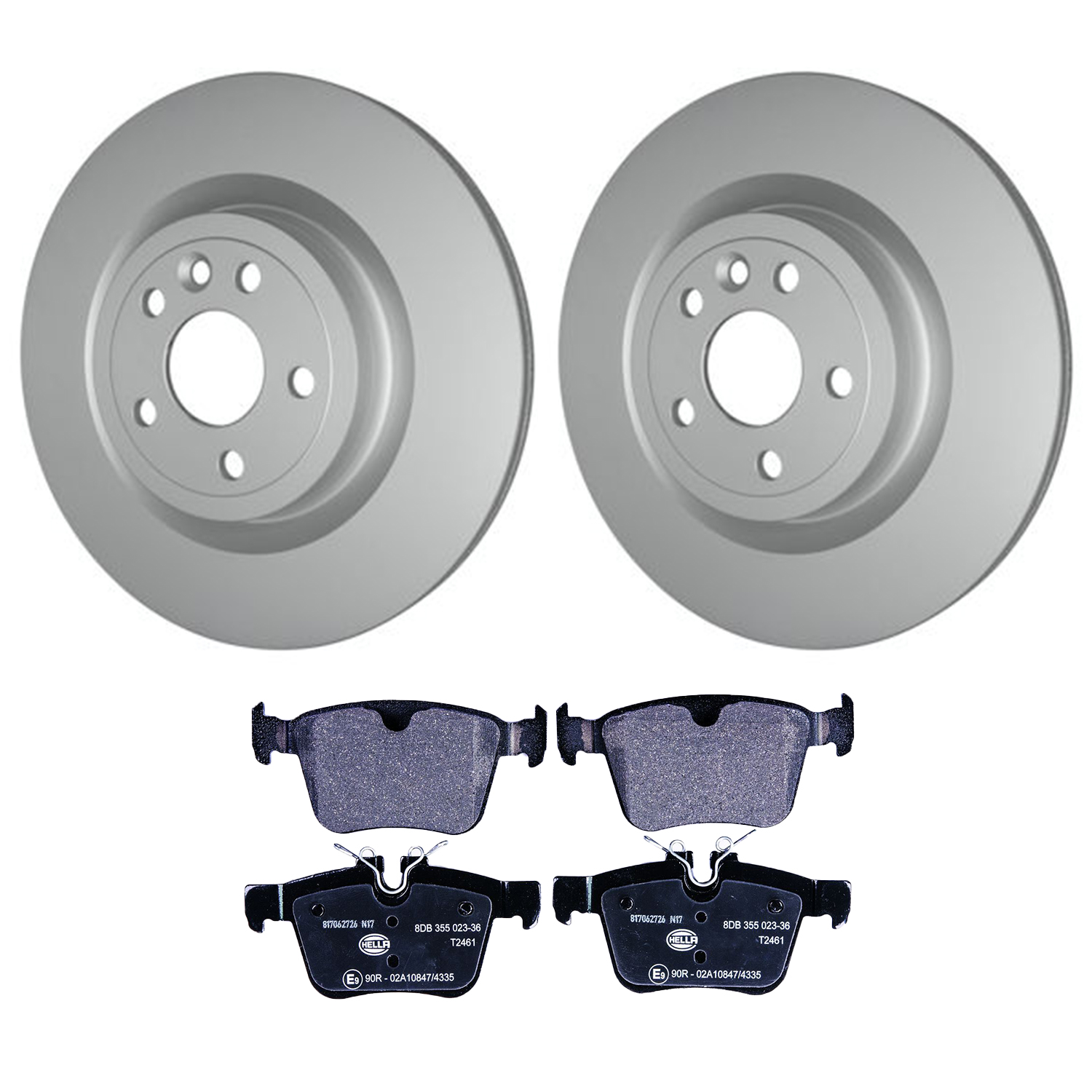 Hella Pagid 5294526 - Disc Brake Pad and Rotor Kit (Rear)