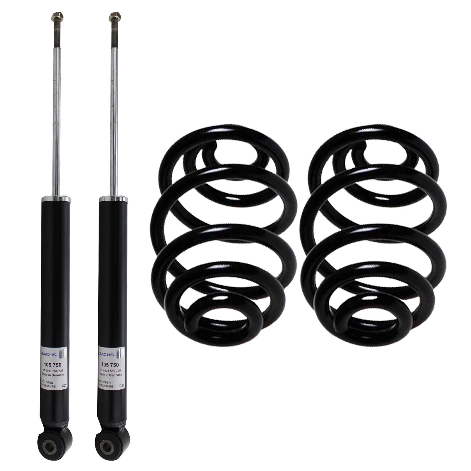 Sachs 5403294 - Suspension Shock Absorber Assembly Kit (Rear)