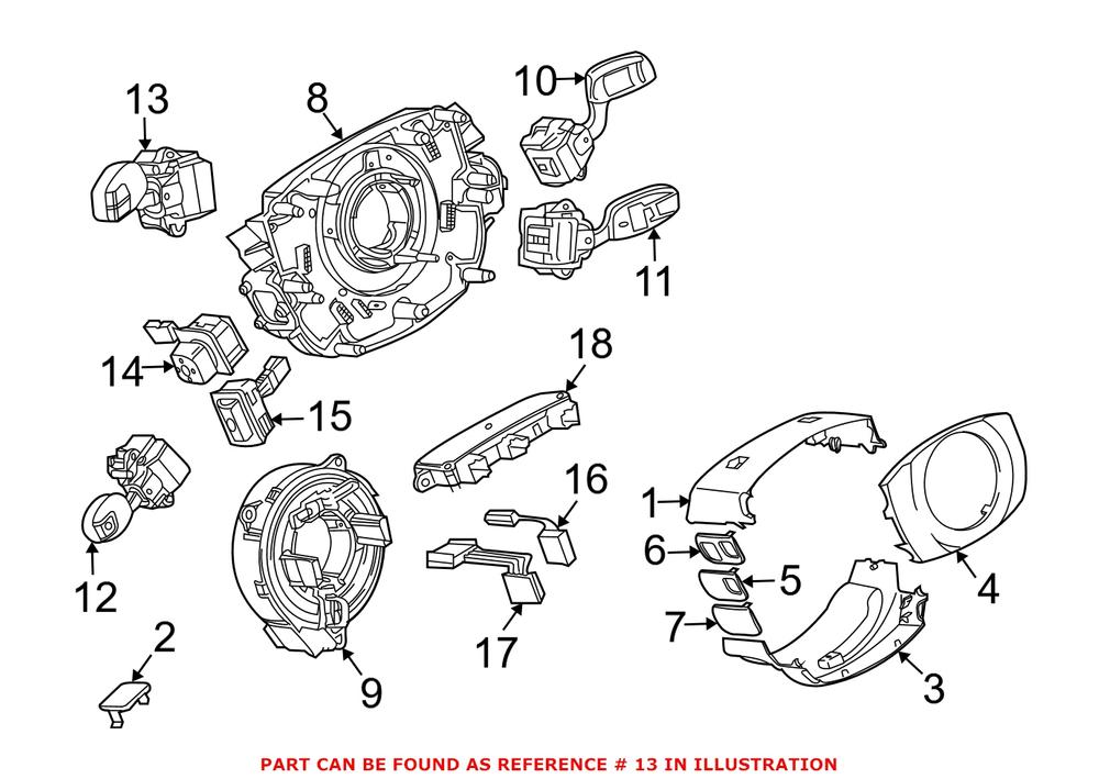 Genuine BMW 61316911516 - Combination Switch