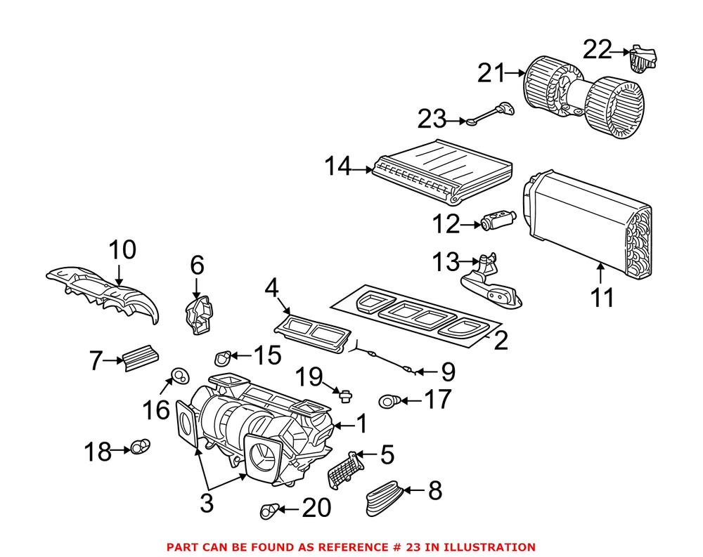 Genuine BMW 64118382307 - A/C Evaporator Temperature Sensor