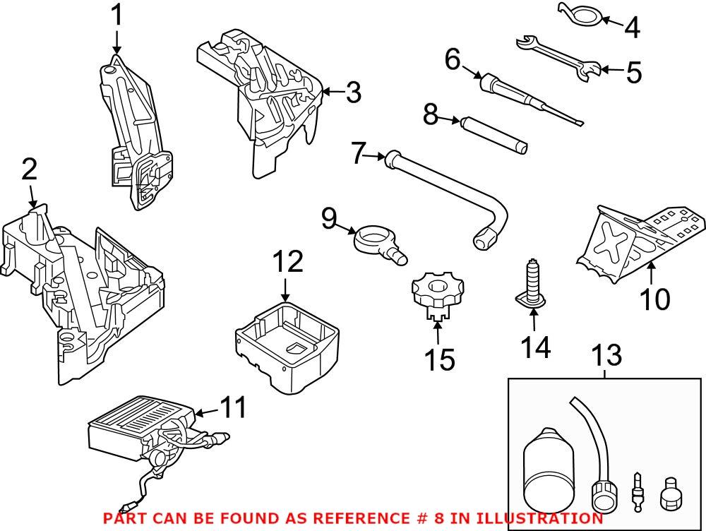 Genuine VW/Audi 7L0012223 - Floor Jack Handle