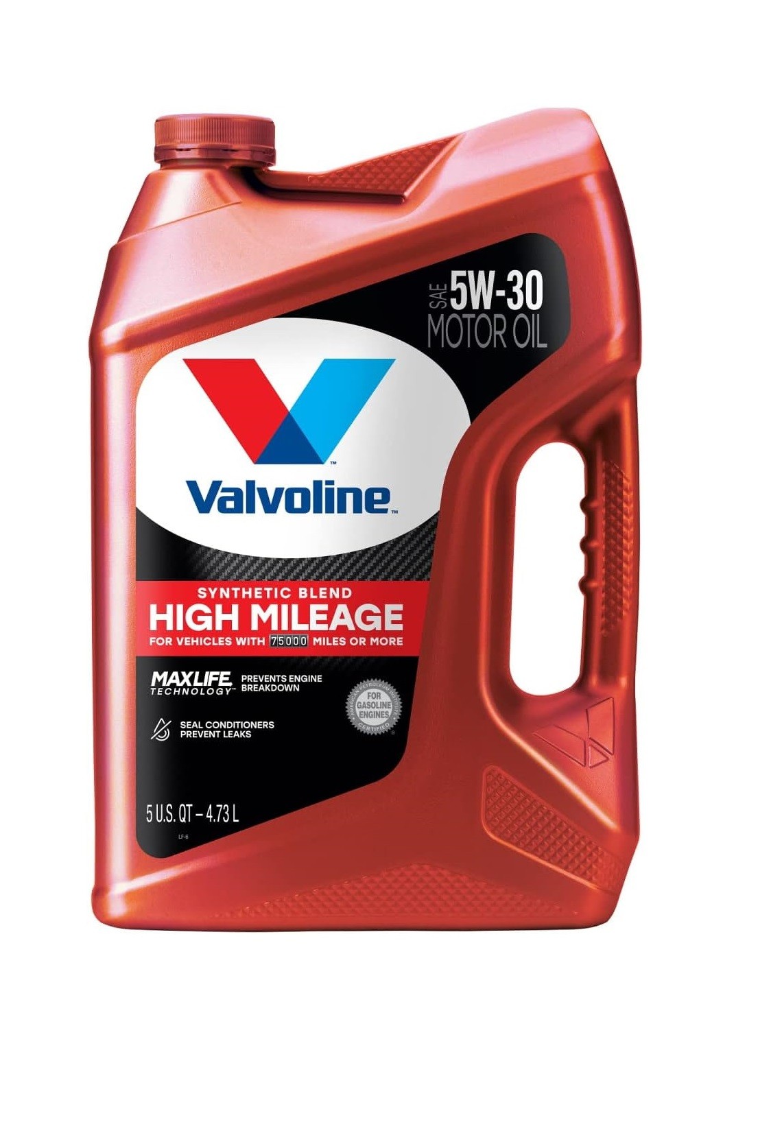 Valvoline 881163 Engine Motor Oil - High Mileage 5W-30 (5 Qt)
