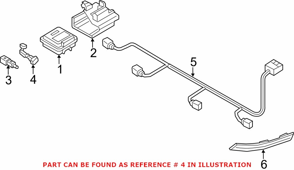 Genuine VW/Audi 8W0820536 - Ambient Air Temperature Sensor Bracket
