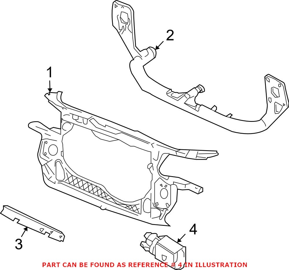 Genuine VW/Audi 8Z0820535 - Ambient Air Temperature Sensor