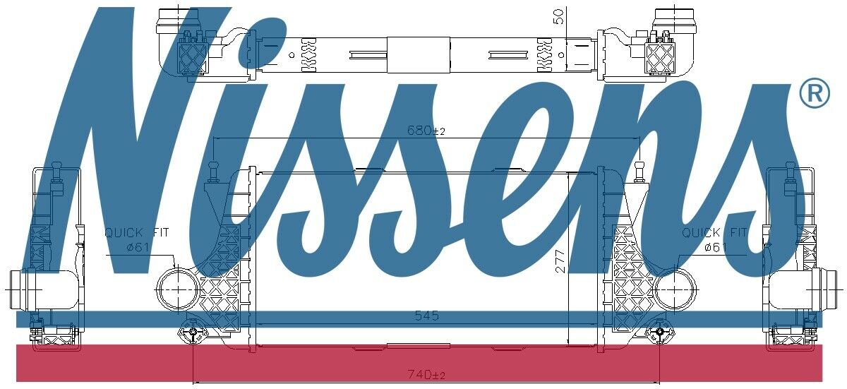 Nissens 96332 - Intercooler