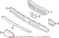 Genuine BMW 51138072086 - Grille (Front Upper)