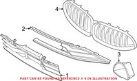 Genuine BMW 51138080610 - Grille (Front Upper)