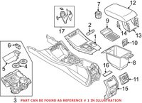 Genuine BMW 51168072938 - Automatic Transmission Shift Cover Plate